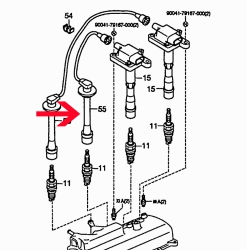 Spark plug connector 3 cylinders
